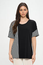 Load image into Gallery viewer, Round Neck Short Sleeve Top-3096HT-HRP1-C-W410