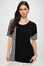 Load image into Gallery viewer, Round Neck Short Sleeve Top-3096HT-HRP1-C-W410