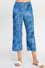 Load image into Gallery viewer, Denim Print Wide Leg Ankle Length Pants-5039HT-ARD1-K-D003