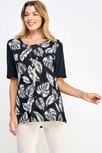 Load image into Gallery viewer, BNS Contrast Half Sleeve Top-3094BN-HRP1-C-W388
