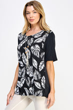 Load image into Gallery viewer, BNS Contrast Half Sleeve Top-3094BN-HRP1-C-W388