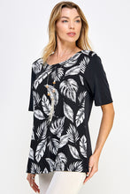 Load image into Gallery viewer, BNS Contrast Half Sleeve Top-3094BN-HRP1-C-W388