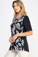 Load image into Gallery viewer, BNS Contrast Half Sleeve Top-3094BN-HRP1-C-W388