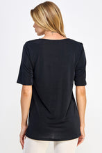 Load image into Gallery viewer, BNS Contrast Half Sleeve Top-3094BN-HRP1-C-W388