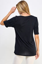 Load image into Gallery viewer, BNS Contrast Half Sleeve Top-3094BN-HRP1-C-W388