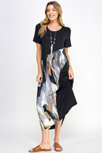 Load image into Gallery viewer, Contrast Short Sleeve Dress-7087BN-SRP1-C-W379