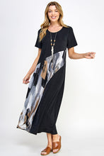 Load image into Gallery viewer, Contrast Short Sleeve Dress-7087BN-SRP1-C-W379