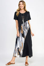 Load image into Gallery viewer, Contrast Short Sleeve Dress-7087BN-SRP1-C-W379