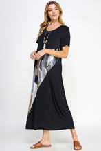 Load image into Gallery viewer, Contrast Short Sleeve Dress-7087BN-SRP1-C-W379