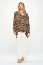 Load image into Gallery viewer, Mid-cut Jacket Long Sleeve Print-4028HT-LRP1-W426