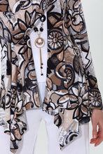 Load image into Gallery viewer, Mid-cut Jacket Long Sleeve Print-4028HT-LRP1-W478