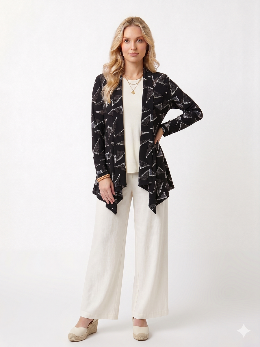 Jostar Women's HIT Mid-cut Jacket Long Sleeve Print,428HT-LP-G015