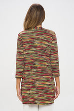 Load image into Gallery viewer, ITY Duster Jacket Quarter Sleeve Print-4071HT-QRP1-W426