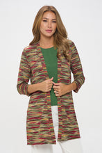 Load image into Gallery viewer, ITY Duster Jacket Quarter Sleeve Print-4071HT-QRP1-W426