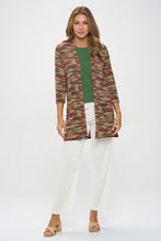 Load image into Gallery viewer, ITY Duster Jacket Quarter Sleeve Print-4071HT-QRP1-W426