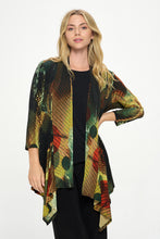Load image into Gallery viewer, ITY Print Draped Wrap Jacket-4084HT-QRP1-W412