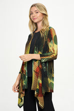 Load image into Gallery viewer, ITY Print Draped Wrap Jacket-4084HT-QRP1-W412