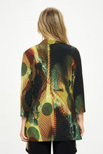 Load image into Gallery viewer, ITY Print Draped Wrap Jacket-4084HT-QRP1-W412