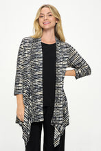 Load image into Gallery viewer, ITY Print Draped Wrap Jacket-4084HT-QRP1-W421