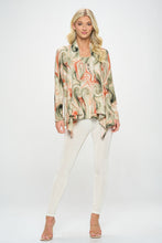 Load image into Gallery viewer, Mid-cut Jacket Long Sleeve Print-4028HT-LRP1-W330
