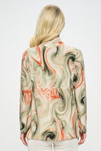 Load image into Gallery viewer, Mid-cut Jacket Long Sleeve Print-4028HT-LRP1-W330