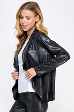 Load image into Gallery viewer, Long Sleeve Pleather Snake Skin Look Jacket-4083VF-LRD1-F028