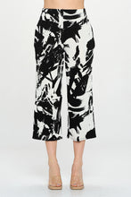 Load image into Gallery viewer, Print Elastic Waistband Ankle Pants with Pockets-5043BN-ARP1-K-W403
