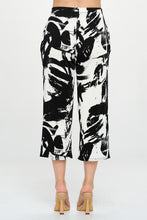 Load image into Gallery viewer, Print Elastic Waistband Ankle Pants with Pockets-5043BN-ARP1-K-W403