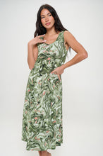 Load image into Gallery viewer, Print Long Tank Dress -7000BN-TRP1-W404