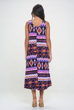 Load image into Gallery viewer, Print Long Tank Dress -7000BN-TRP1-W407