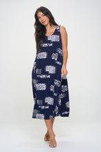Load image into Gallery viewer, Print Long Tank Dress-7000BN-TRP1-W425