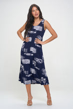 Load image into Gallery viewer, Print Long Tank Dress-7000BN-TRP1-W425