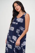 Load image into Gallery viewer, Print Long Tank Dress-7000BN-TRP1-W425