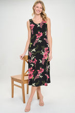 Load image into Gallery viewer, Print Long Tank Dress Print -7000BN-TRP1-W431