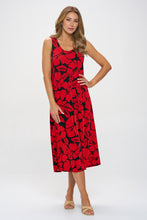 Load image into Gallery viewer, Print Long Tank Dress Print -7000BN-TRP1-W432
