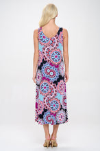 Load image into Gallery viewer, Print Long Tank Dress Print -7000BN-TRP1-W439