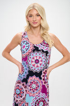 Load image into Gallery viewer, Print Long Tank Dress Print -7000BN-TRP1-W439