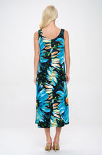 Load image into Gallery viewer, Print Long Tank Dress Print -7000BN-TRP1-W440