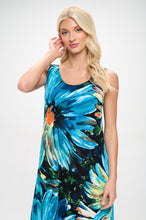 Load image into Gallery viewer, Print Long Tank Dress Print -7000BN-TRP1-W440