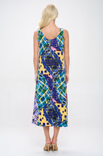Load image into Gallery viewer, Print Long Tank Dress Print -7000BN-TRP1-W441