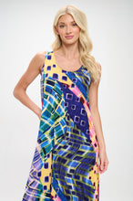 Load image into Gallery viewer, Print Long Tank Dress Print -7000BN-TRP1-W441