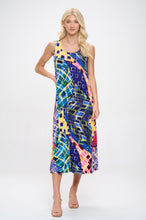 Load image into Gallery viewer, Print Long Tank Dress Print -7000BN-TRP1-W441