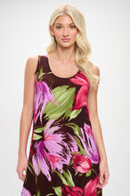 Load image into Gallery viewer, Print Long Tank Dress Print -7000BN-TRP1-W442