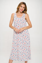 Load image into Gallery viewer, Print Long Tank Dress Print -7000BN-TRP1-W463