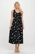 Load image into Gallery viewer, Print Long Tank Dress Print -7000BN-TRP1-W466