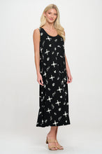 Load image into Gallery viewer, Print Long Tank Dress Print -7000BN-TRP1-W466