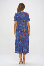 Load image into Gallery viewer, Colorful Splatter Chic Dress Long Dress Short Sleeve -7002BN-SRD1-D006