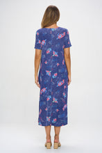 Load image into Gallery viewer, Oceanic Encounter Long Dress Short Sleeve -7002BN-SRD1-D007