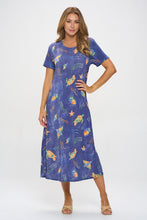 Load image into Gallery viewer, Oceanic Encounter Long Dress Short Sleeve -7002BN-SRD1-D007