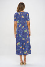 Load image into Gallery viewer, Oceanic Encounter Long Dress Short Sleeve -7002BN-SRD1-D007